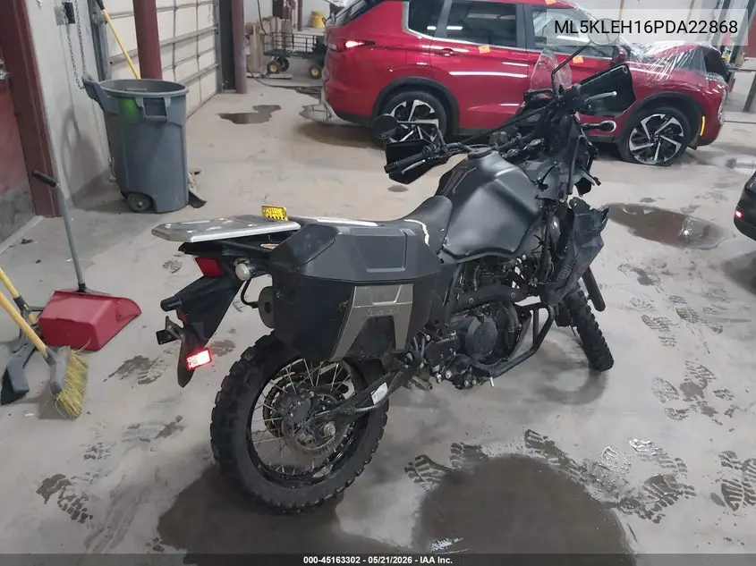 2023 Kawasaki Kl650 H VIN: ML5KLEH16PDA22868 Lot: 45163302