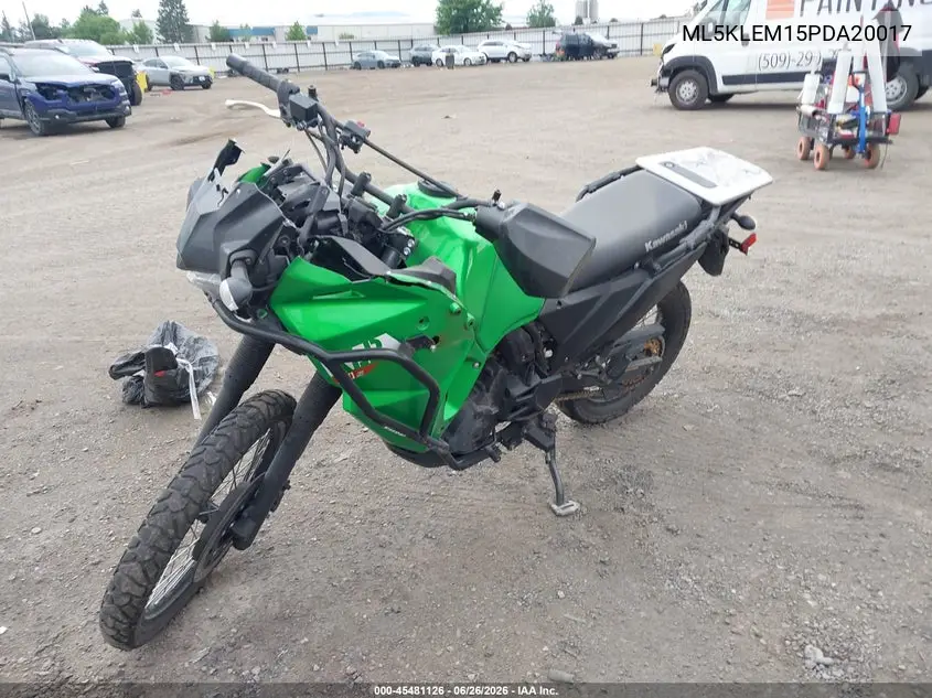 2023 Kawasaki Kl650 M VIN: ML5KLEM15PDA20017 Lot: 45481126