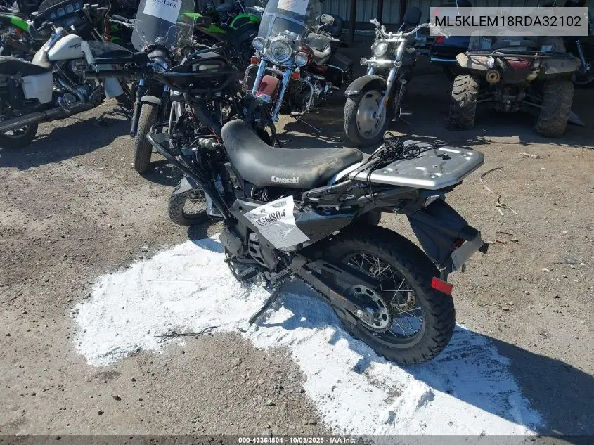 2024 Kawasaki Kl650 M VIN: ML5KLEM18RDA32102 Lot: 43364804