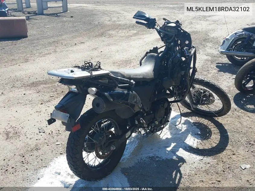 2024 Kawasaki Kl650 M VIN: ML5KLEM18RDA32102 Lot: 43364804