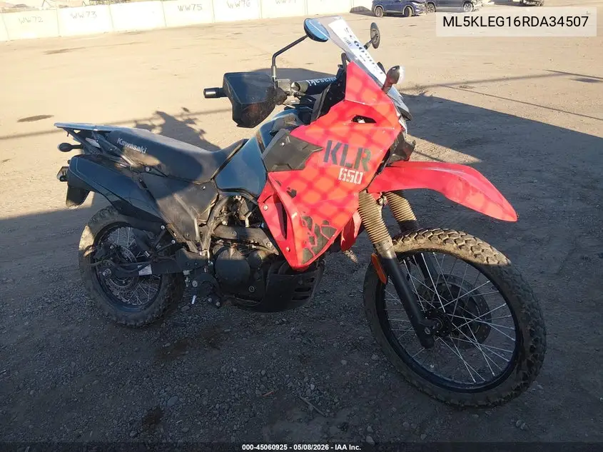2024 Kawasaki Kl650 G VIN: ML5KLEG16RDA34507 Lot: 45060925