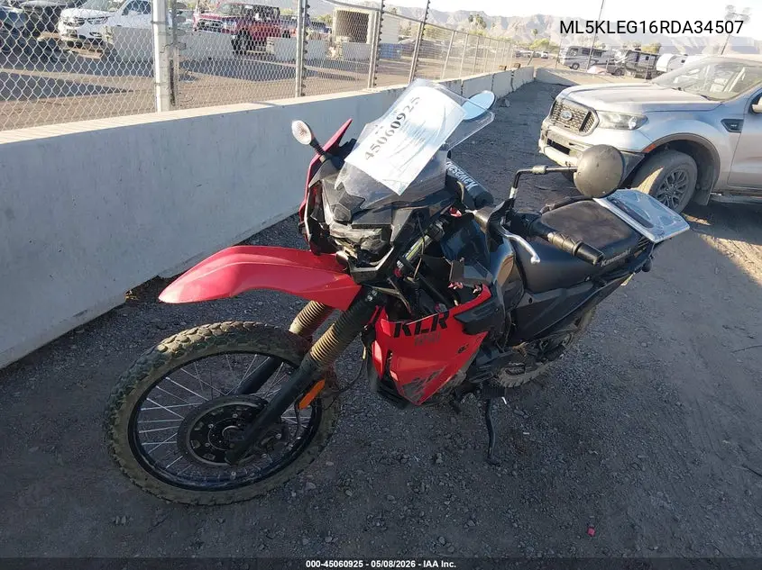 2024 Kawasaki Kl650 G VIN: ML5KLEG16RDA34507 Lot: 45060925