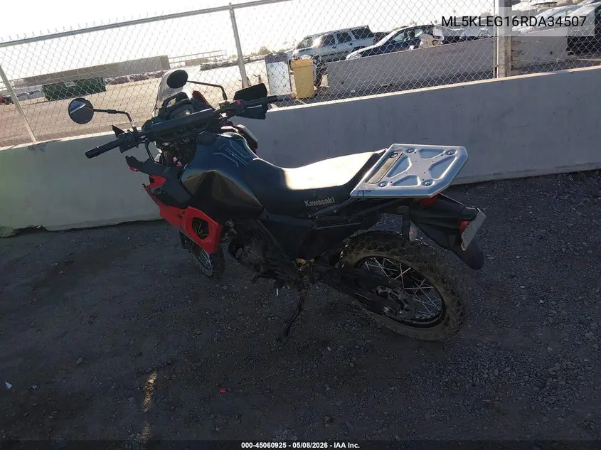 2024 Kawasaki Kl650 G VIN: ML5KLEG16RDA34507 Lot: 45060925