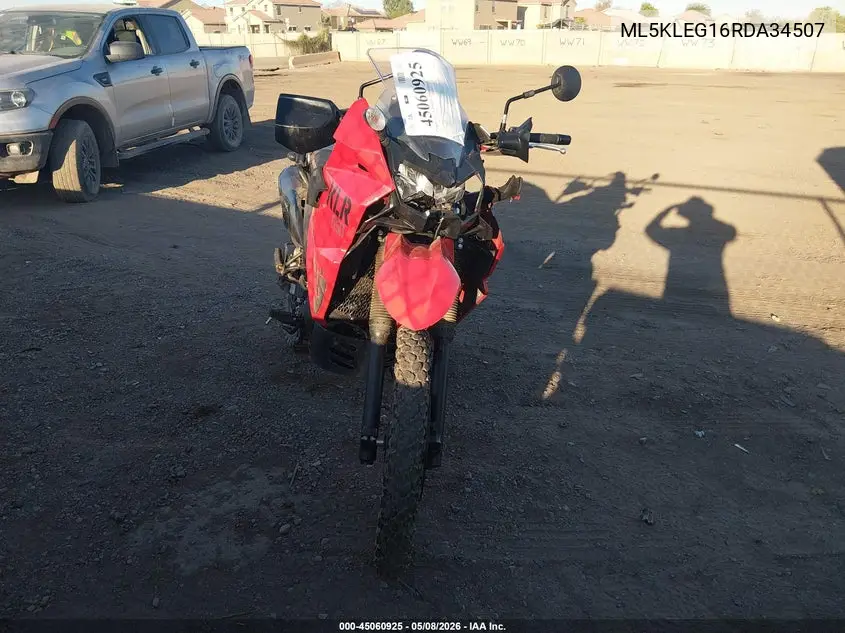 2024 Kawasaki Kl650 G VIN: ML5KLEG16RDA34507 Lot: 45060925