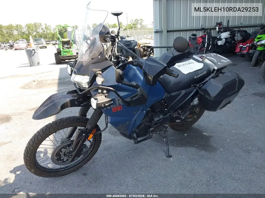 2024 Kawasaki Kl650 H VIN: ML5KLEH10RDA29253 Lot: 45492482