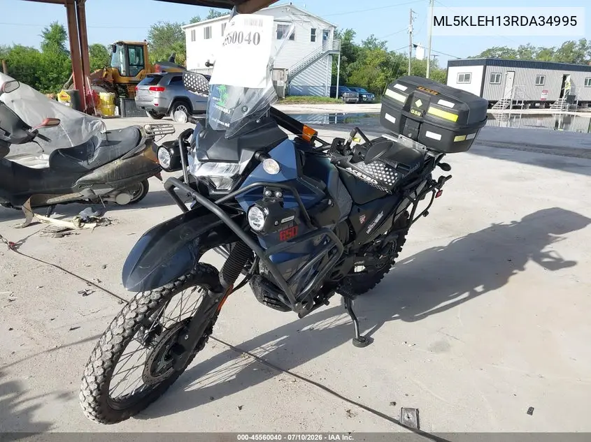 2024 Kawasaki Kl650 H VIN: ML5KLEH13RDA34995 Lot: 45560040