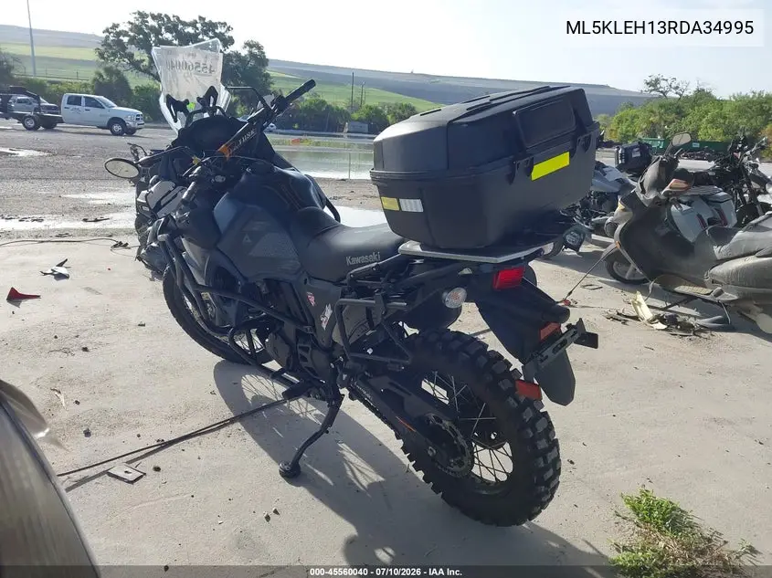 2024 Kawasaki Kl650 H VIN: ML5KLEH13RDA34995 Lot: 45560040