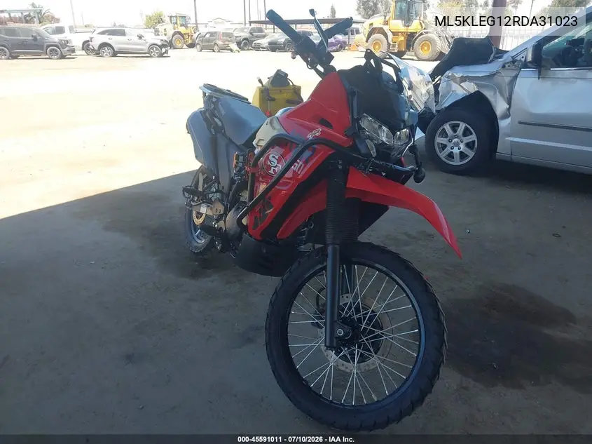 2024 Kawasaki Kl650 G VIN: ML5KLEG12RDA31023 Lot: 45591011