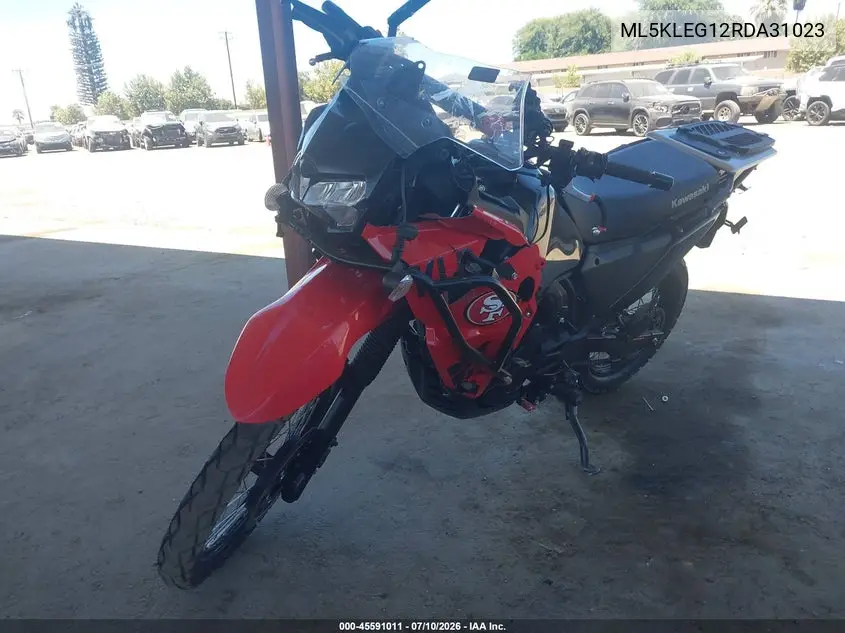 2024 Kawasaki Kl650 G VIN: ML5KLEG12RDA31023 Lot: 45591011