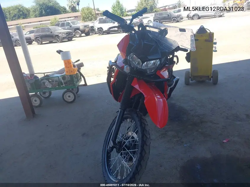 2024 Kawasaki Kl650 G VIN: ML5KLEG12RDA31023 Lot: 45591011