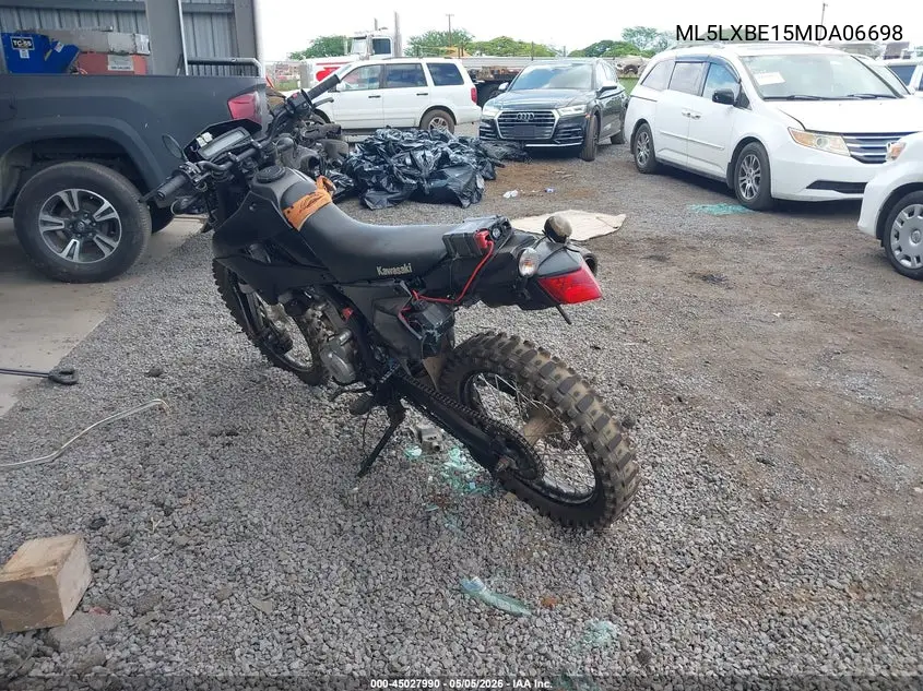 2021 Kawasaki Klx300 E VIN: ML5LXBE15MDA06698 Lot: 45027990