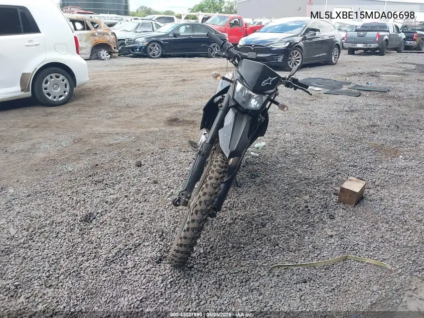 2021 Kawasaki Klx300 E VIN: ML5LXBE15MDA06698 Lot: 45027990