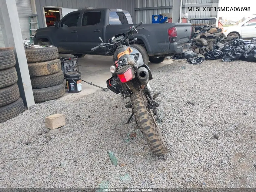 2021 Kawasaki Klx300 E VIN: ML5LXBE15MDA06698 Lot: 45027990