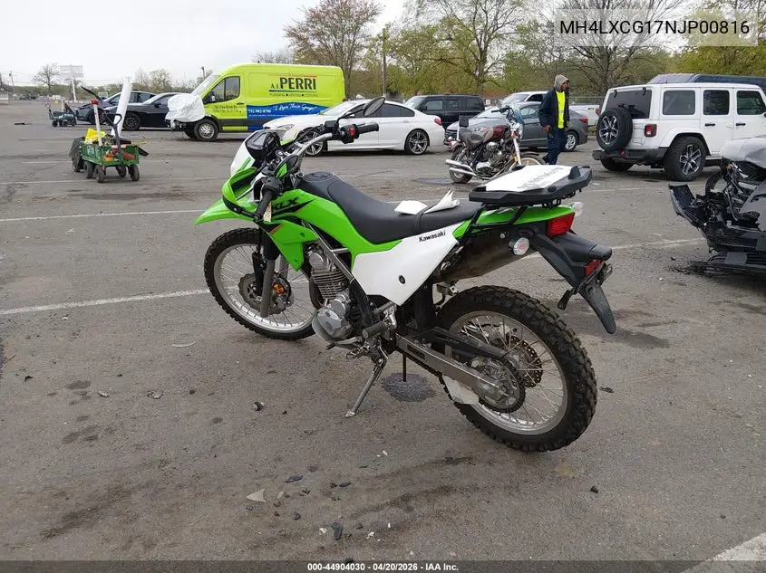 2022 Kawasaki Klx230 G VIN: MH4LXCG17NJP00816 Lot: 44904030