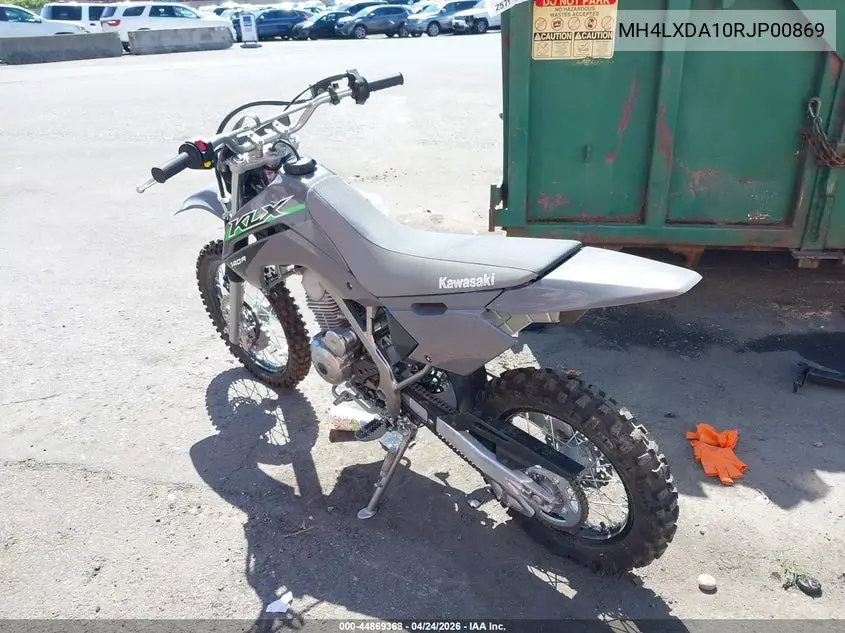 2024 Kawasaki Klx140 C VIN: MH4LXDA10RJP00869 Lot: 44869368