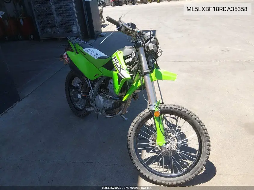 2024 Kawasaki Klx300 F VIN: ML5LXBF18RDA35358 Lot: 45579225
