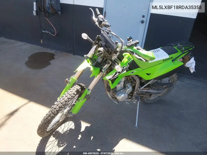 2024 Kawasaki Klx300 F VIN: ML5LXBF18RDA35358 Lot: 45579225