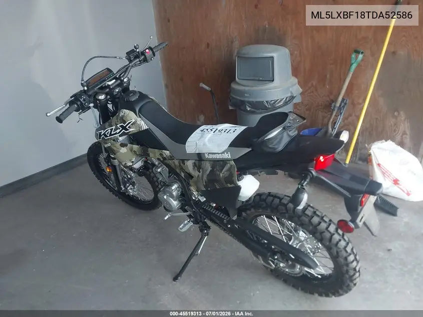 2026 Kawasaki Klx300 F VIN: ML5LXBF18TDA52586 Lot: 45519313
