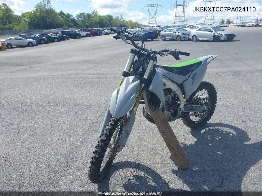 2023 Kawasaki Kx252 C VIN: JKBKXTCC7PA024110 Lot: 44022174