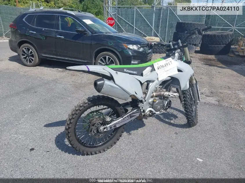 2023 Kawasaki Kx252 C VIN: JKBKXTCC7PA024110 Lot: 44022174