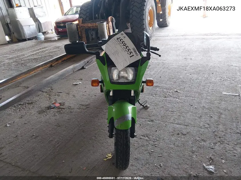 1999 Kawasaki Ex250 F VIN: JKAEXMF18XA063273 Lot: 45595551
