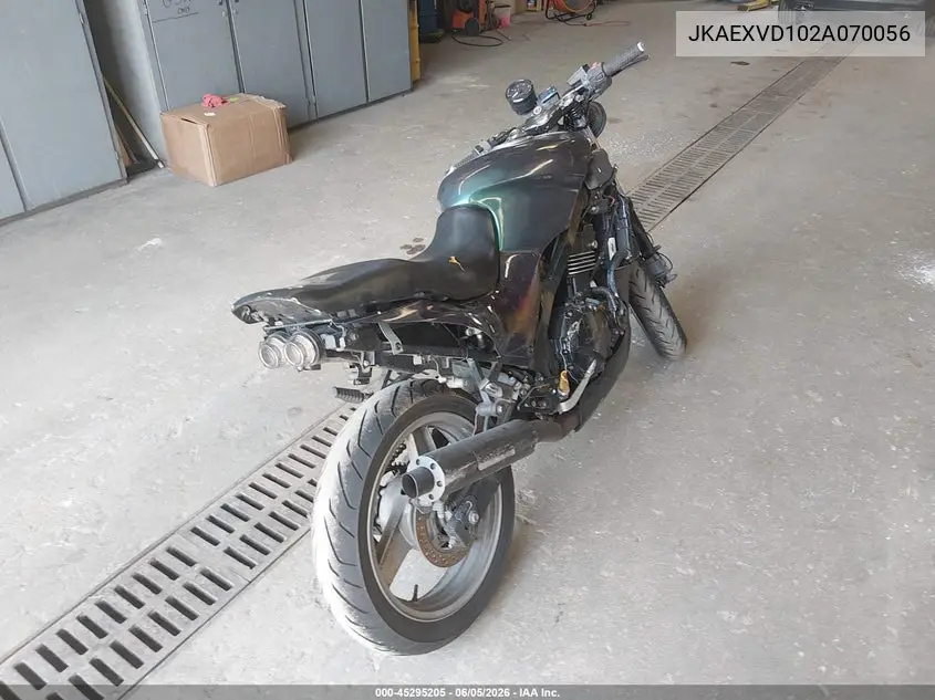 2002 Kawasaki Ex500 D VIN: JKAEXVD102A070056 Lot: 45295205