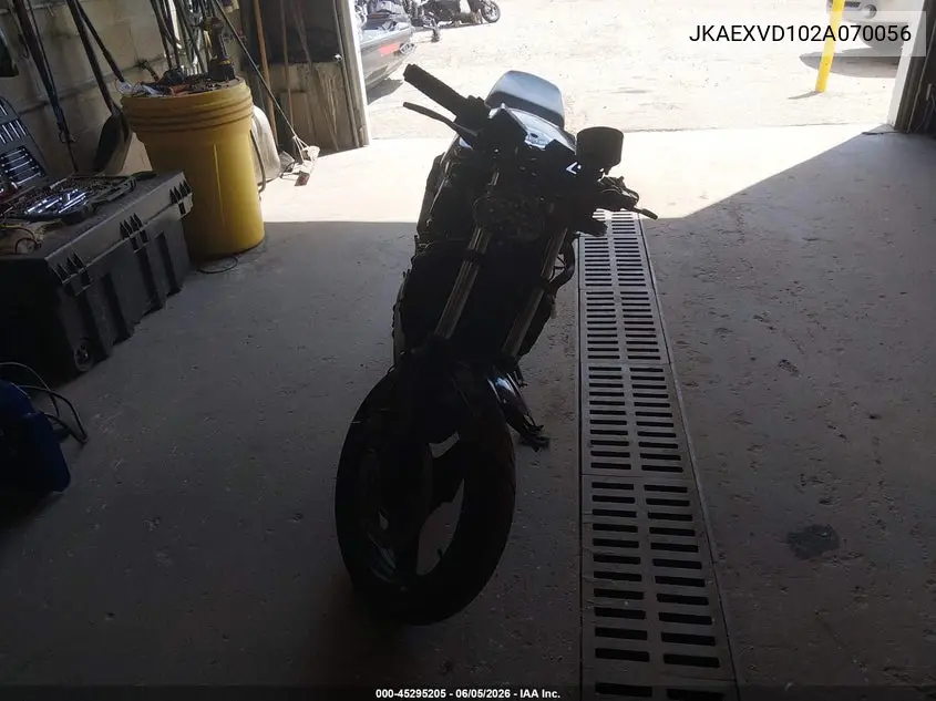 2002 Kawasaki Ex500 D VIN: JKAEXVD102A070056 Lot: 45295205