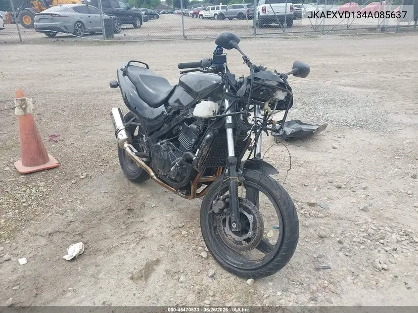 2004 Kawasaki Ex500 D VIN: JKAEXVD134A085637 Lot: 45470533