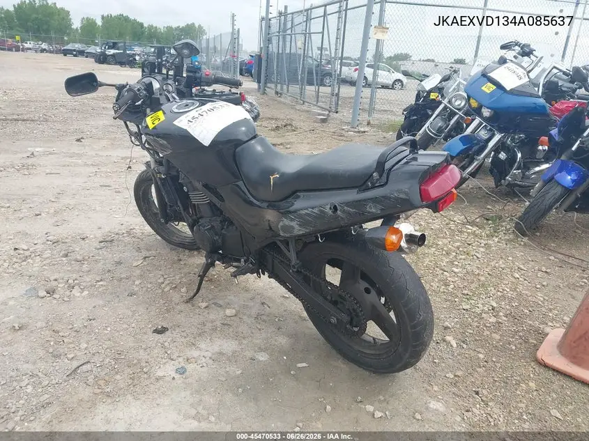 2004 Kawasaki Ex500 D VIN: JKAEXVD134A085637 Lot: 45470533