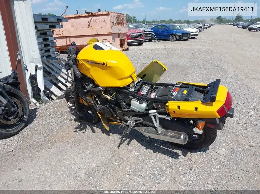 2006 Kawasaki Ex250 F VIN: JKAEXMF156DA19411 Lot: 45499711