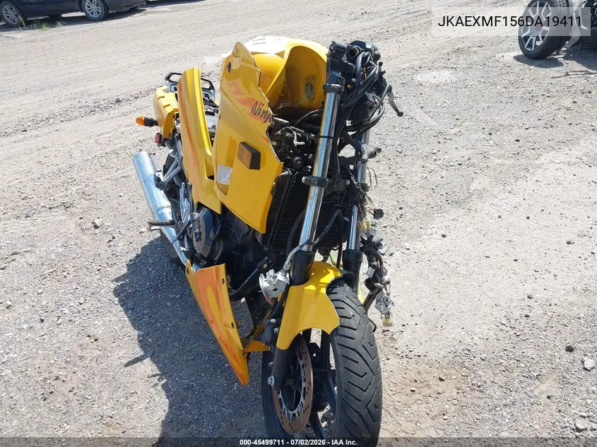 2006 Kawasaki Ex250 F VIN: JKAEXMF156DA19411 Lot: 45499711