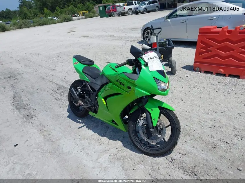 2008 Kawasaki Ex250 J VIN: JKAEXMJ118DA09405 Lot: 45436438