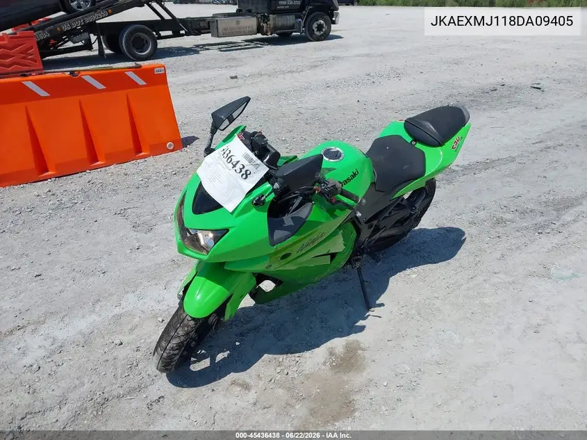 2008 Kawasaki Ex250 J VIN: JKAEXMJ118DA09405 Lot: 45436438