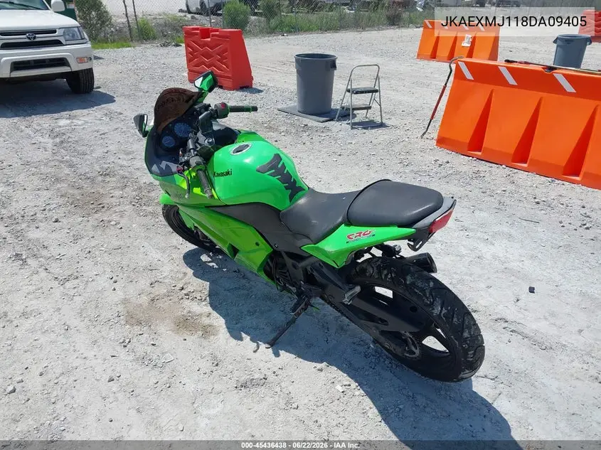 2008 Kawasaki Ex250 J VIN: JKAEXMJ118DA09405 Lot: 45436438
