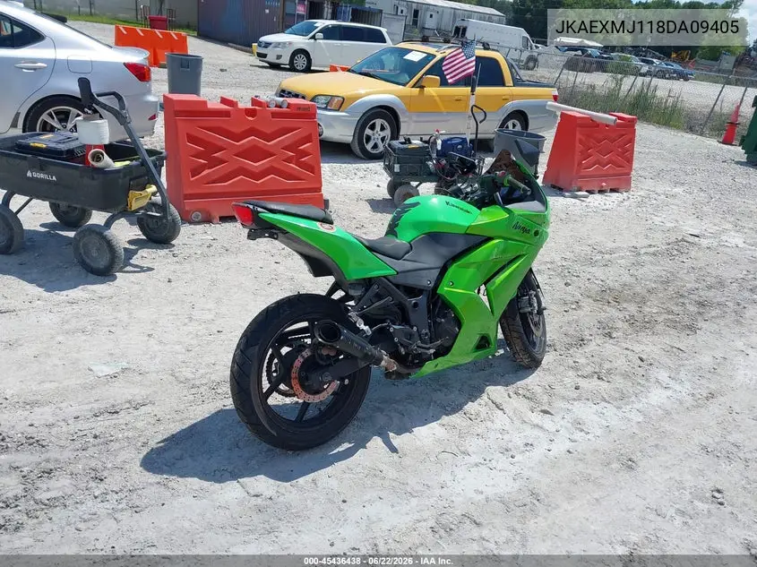 2008 Kawasaki Ex250 J VIN: JKAEXMJ118DA09405 Lot: 45436438