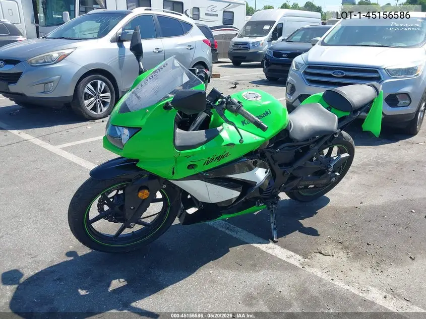 2009 Kawasaki Ex250 J VIN: JKAEXMJ169DA35547 Lot: 45156586