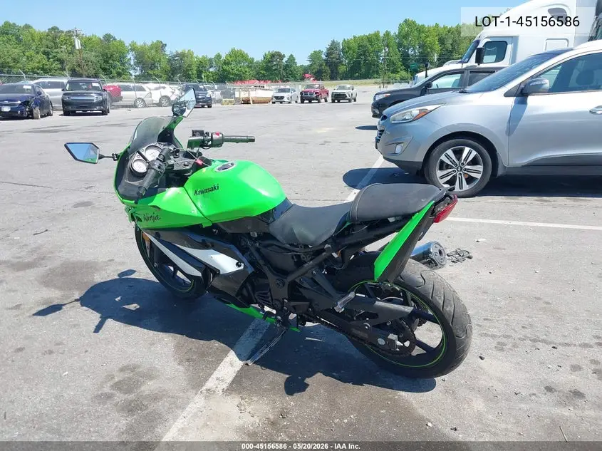 2009 Kawasaki Ex250 J VIN: JKAEXMJ169DA35547 Lot: 45156586
