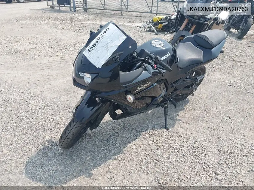 2009 Kawasaki Ex250 J VIN: JKAEXMJ139DA20763 Lot: 45649246