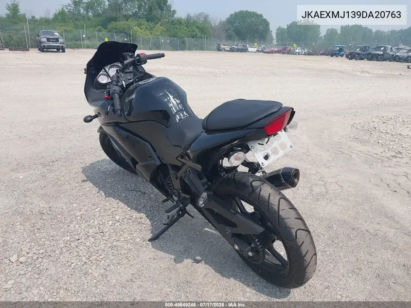 2009 Kawasaki Ex250 J VIN: JKAEXMJ139DA20763 Lot: 45649246