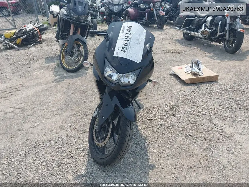2009 Kawasaki Ex250 J VIN: JKAEXMJ139DA20763 Lot: 45649246