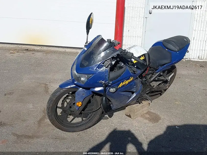 2010 Kawasaki Ex250 J VIN: JKAEXMJ19ADA62617 Lot: 45280693