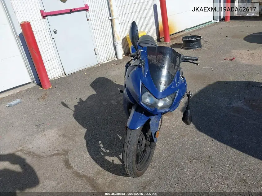 2010 Kawasaki Ex250 J VIN: JKAEXMJ19ADA62617 Lot: 45280693