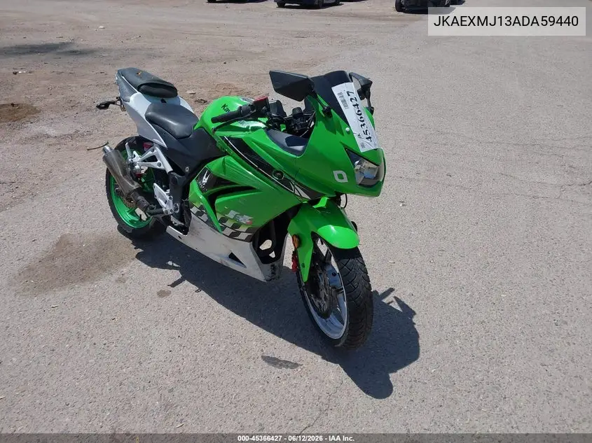 2010 Kawasaki Ex250 J VIN: JKAEXMJ13ADA59440 Lot: 45366427