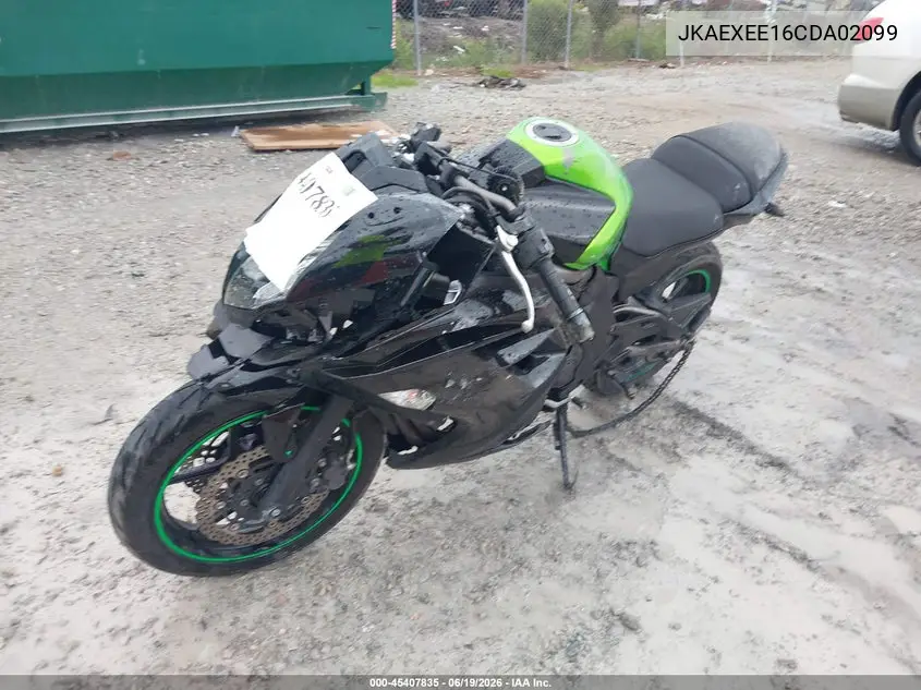 2012 Kawasaki Ex650 Ec VIN: JKAEXEE16CDA02099 Lot: 45407835