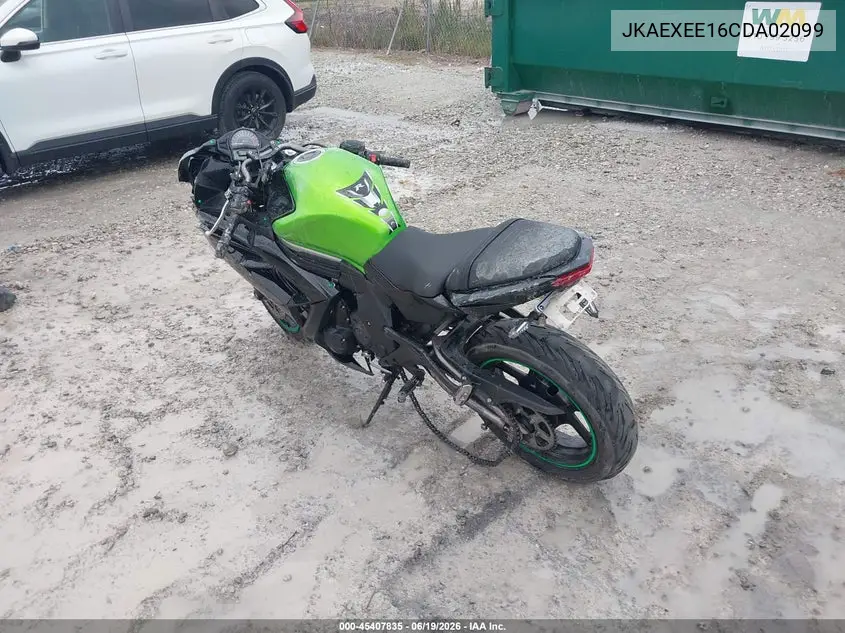 2012 Kawasaki Ex650 Ec VIN: JKAEXEE16CDA02099 Lot: 45407835