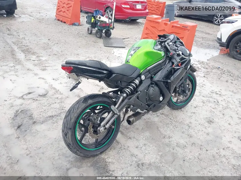 2012 Kawasaki Ex650 Ec VIN: JKAEXEE16CDA02099 Lot: 45407835