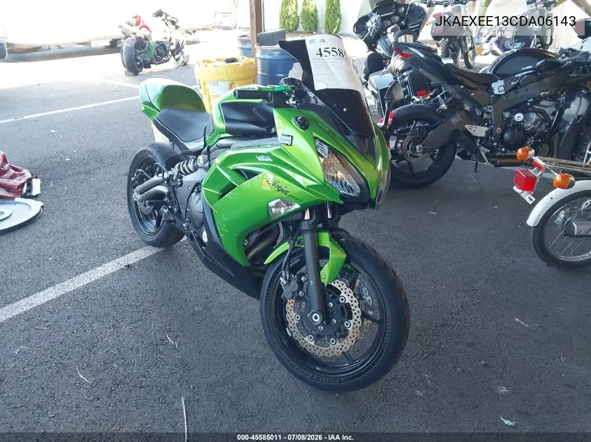 2012 Kawasaki Ex650 Ec VIN: JKAEXEE13CDA06143 Lot: 45585011