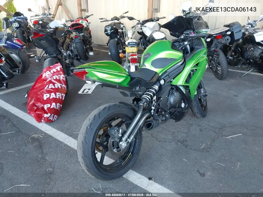 2012 Kawasaki Ex650 Ec VIN: JKAEXEE13CDA06143 Lot: 45585011