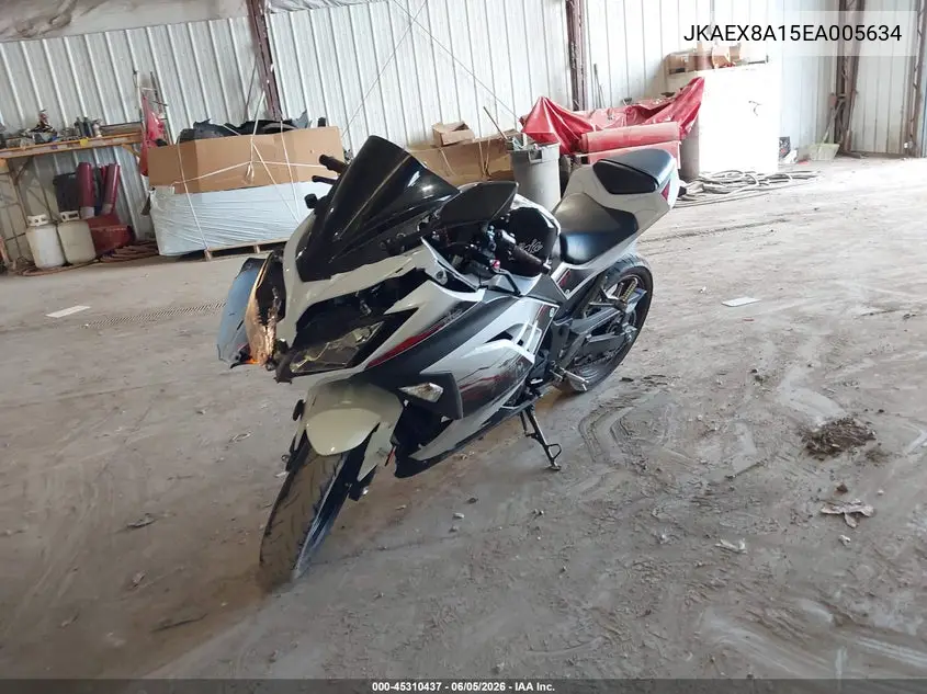 2014 Kawasaki Ex300 A VIN: JKAEX8A15EA005634 Lot: 45310437
