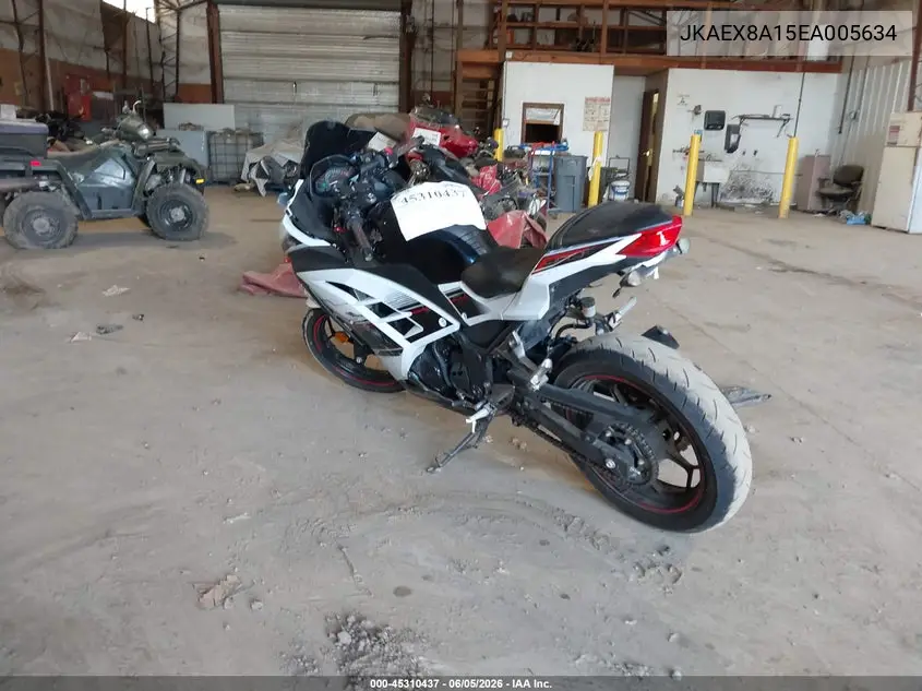 2014 Kawasaki Ex300 A VIN: JKAEX8A15EA005634 Lot: 45310437